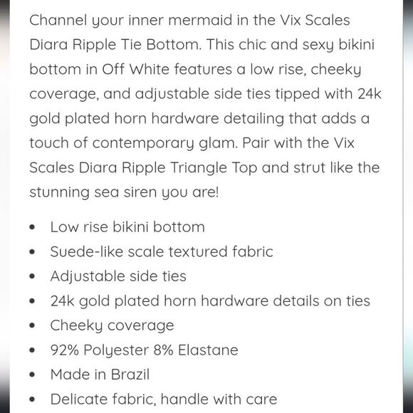 VIX Scales White Halter Bikini Top - Picture 7 of 15